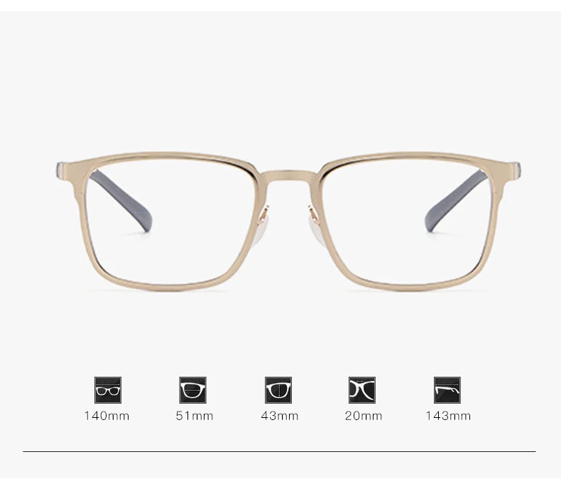 Photochrome Myopie-Brille, Business-Vollformat, modisch, ultraleicht, für Herren, quadratisch, Tr90-Tempel, Myopie-Brille 8405 – Detail 5