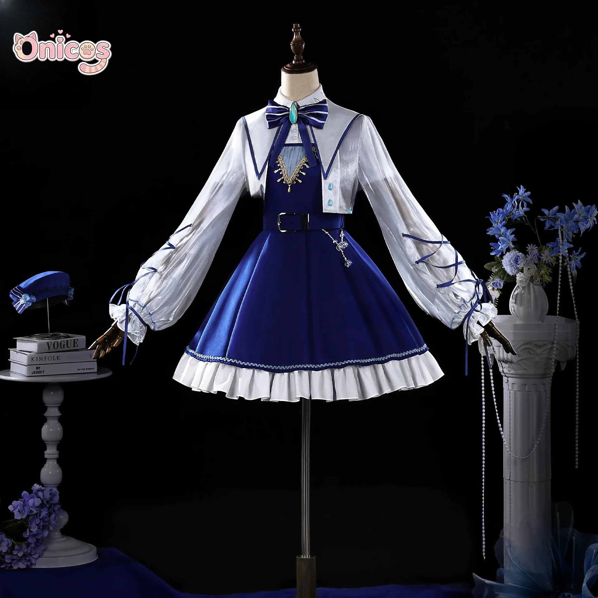 Genshin Impact Furina Cosplay Costume Bubbly Berry Blend Women Dress Game Full Set Halloween Carnival Party Onicos