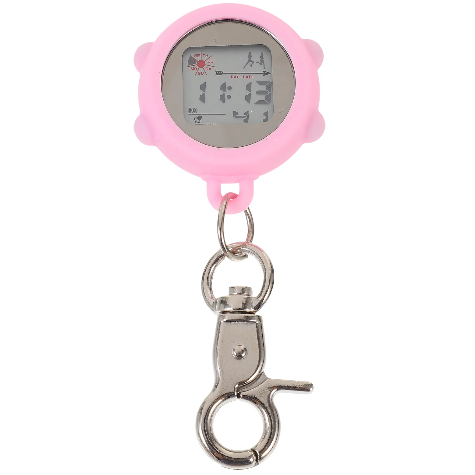 Jam Saku Elektronik Perawat Jam Gantung Gaya Retro Ringan Tahan Air dengan Klip Paduan Logam untuk Perawat