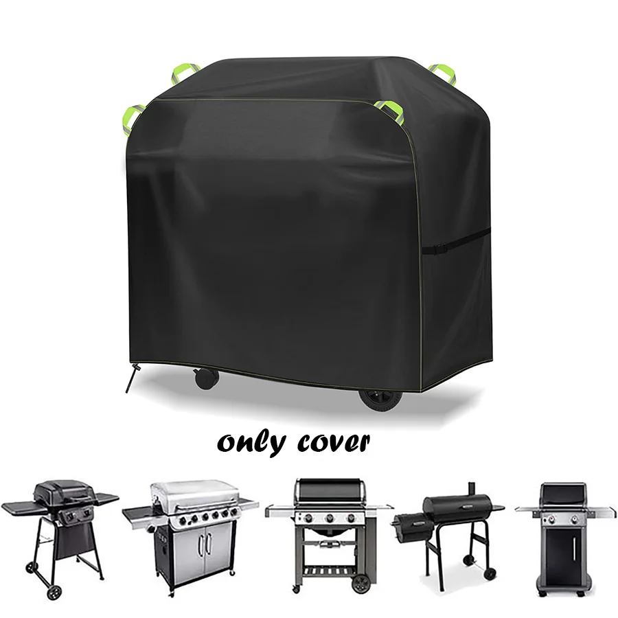 Waterproof 210D Oxford BBQ Grill Cover Heavy Duty UV Wind Dust Proof Outdoor Barbecue Cover Fit Weber Char-Broil view 2