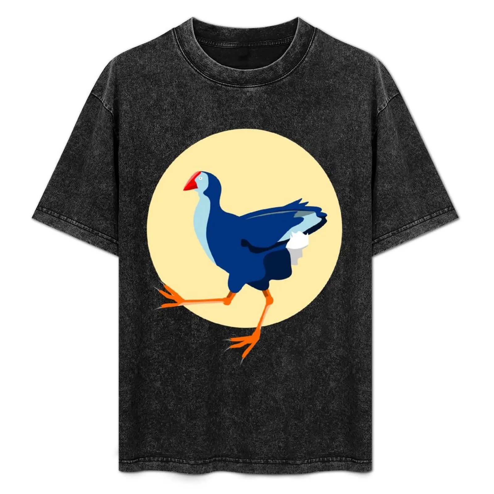 

Pukeko T-Shirt customizeds tops cotton graphic tees shirts men