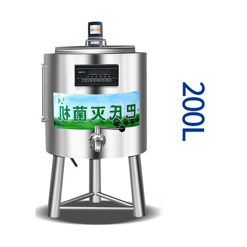 Esterilizador de vapor de alta temperatura de 24000W, esterilizador multifuncional de 220V/200L, pasteurización de leche, esterilizador para granja lechera