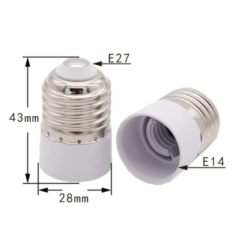 Convertisseur de support de lampe de conversion de base d'ampoule LED, E14, B22, MR16, adaptateur de douille E27, pièces d'éclairage en plastique arrang, 10 pièces