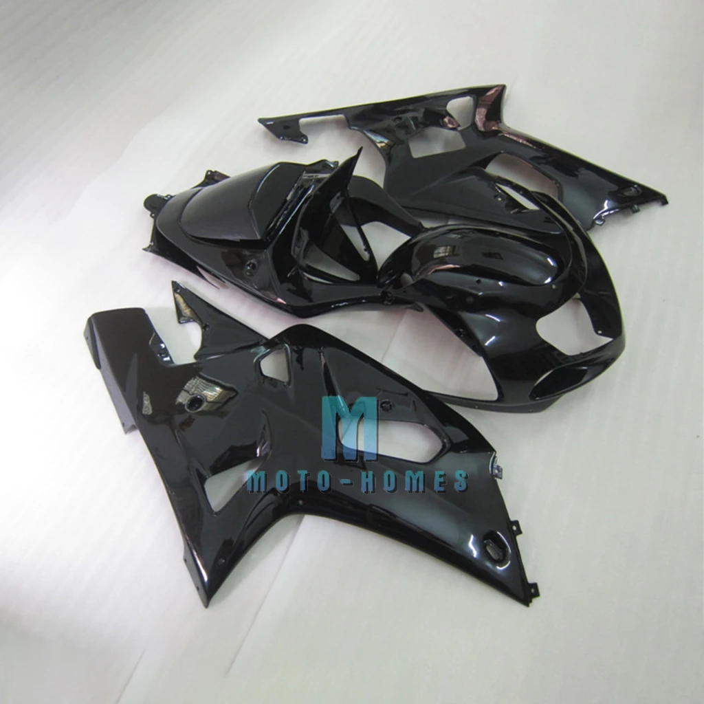 Carenagem preta lustrosa chinesa Set para Road Sport, Mold de injeção, carroçaria para Suzuki GSXR 600 GSXR750 2001 2002 2003 01 02 03, 100%