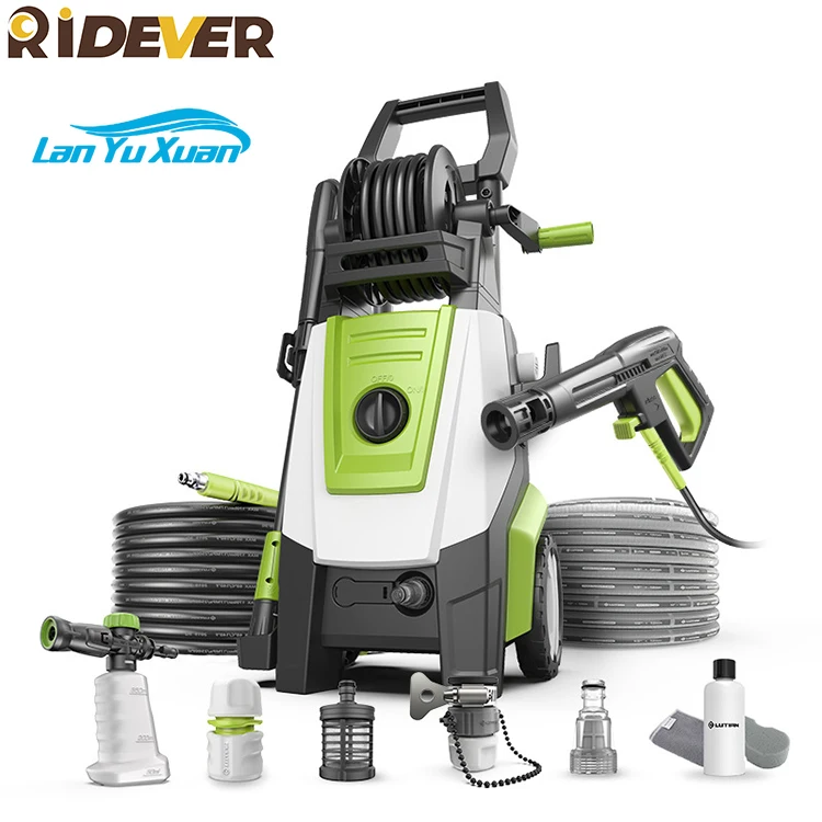 Ridever Vacuum 2.2Kw 50Hz 220V Spray Stroke 6-10M 120Bar High Pressure Car Cleaner Washer