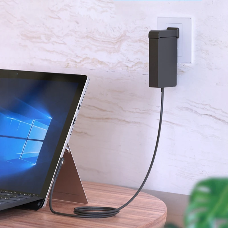 Charger LAPTOP อะแดปเตอร์เสียบผนัง5V-4A 65W สำหรับ Surface Pro 7/Pro 6/Pro 5/ Pro 4/ Pro 3 /pro x/ Surface GO