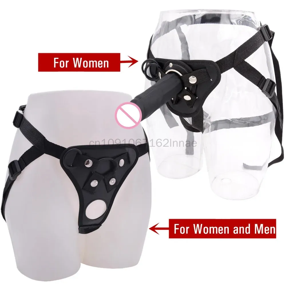 Wearable Strapon Dildo Pants For Lesbian Gay Leather Waist Belt Strap On Dildo Harness Erotic Sex Toys for Women Men Adult Games