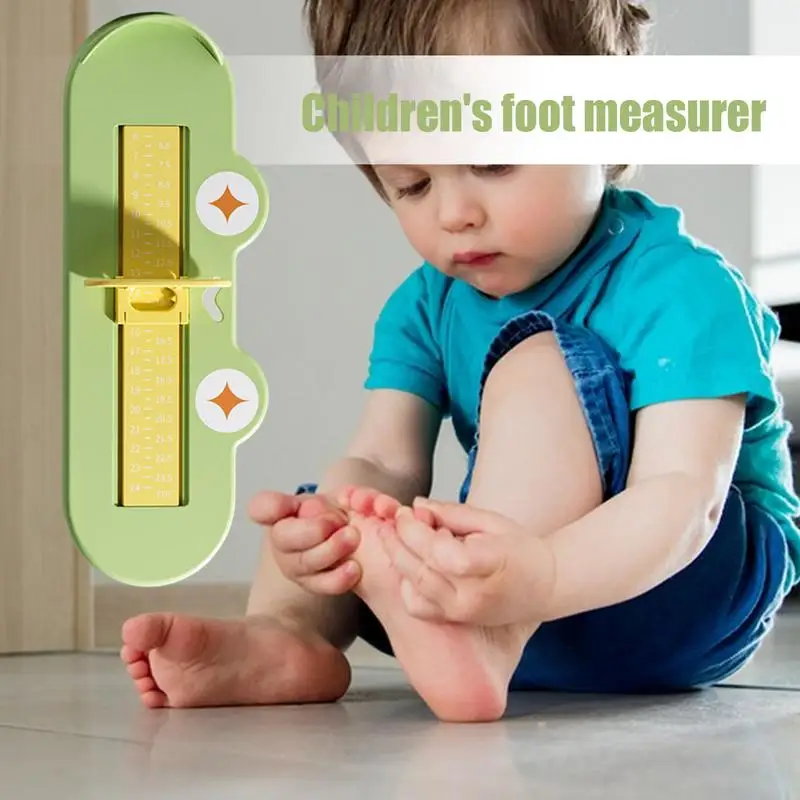 Kids Shoe Sizer Cute Frog Design Shoe Feet Measuring Ruler Sizer Kids Foot Length Measure Gauge Foot Measuring Devices Ruler