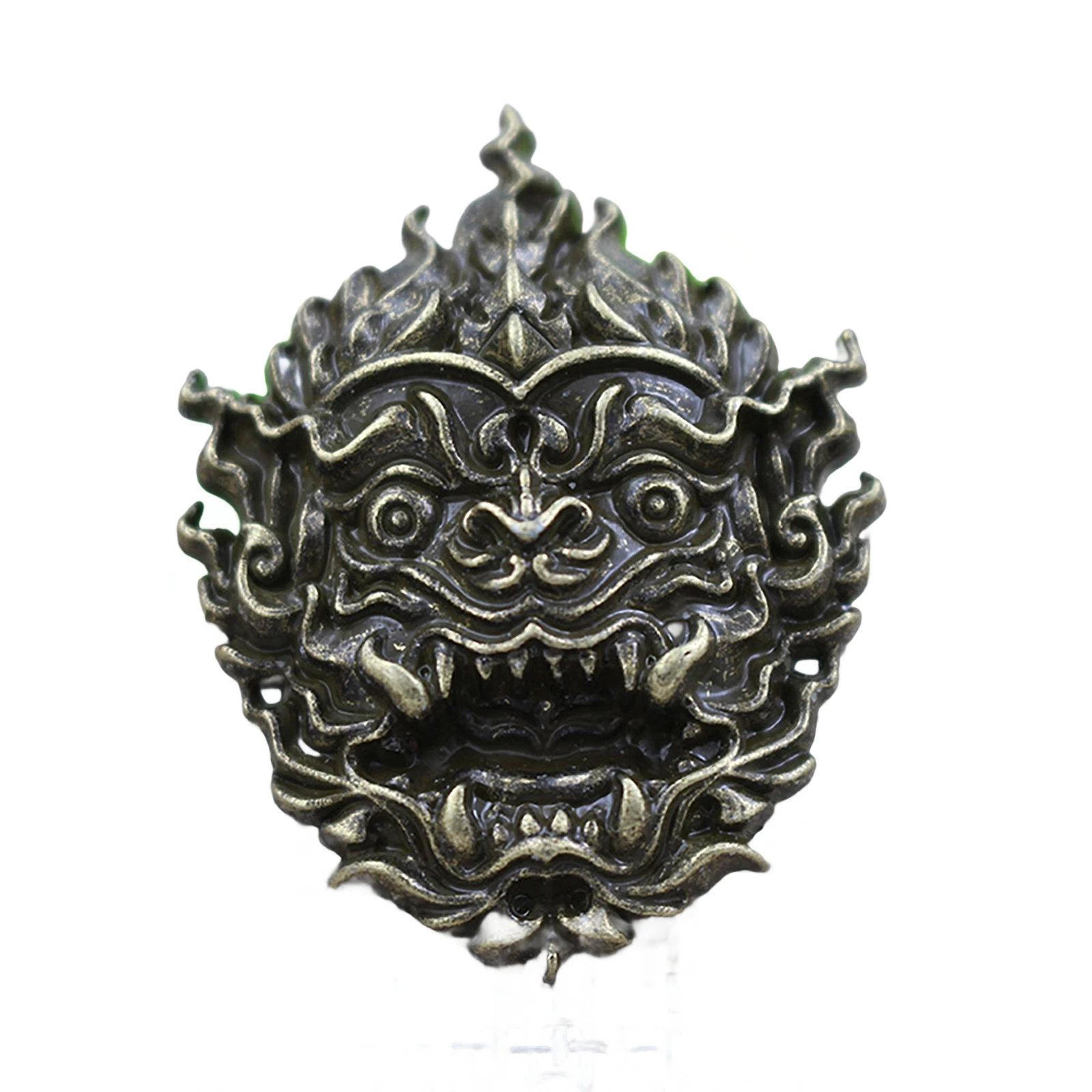 6 pcs PUNK gothic 33mm large alloy Japanese ancient dragon head Concho Screw Back rivet Belt Hat wallet cloth EDC DIY