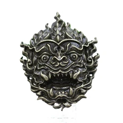 6 pcs PUNK gothic 33mm large alloy Japanese ancient dragon head Concho Screw Back rivet Belt Hat wallet cloth EDC DIY