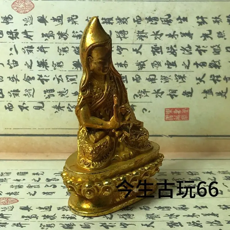 Tibetan Buddhism Master Tsongkhapa Statue Ornament Decoration Tea Pet Figurines Desk Decor Accessories
