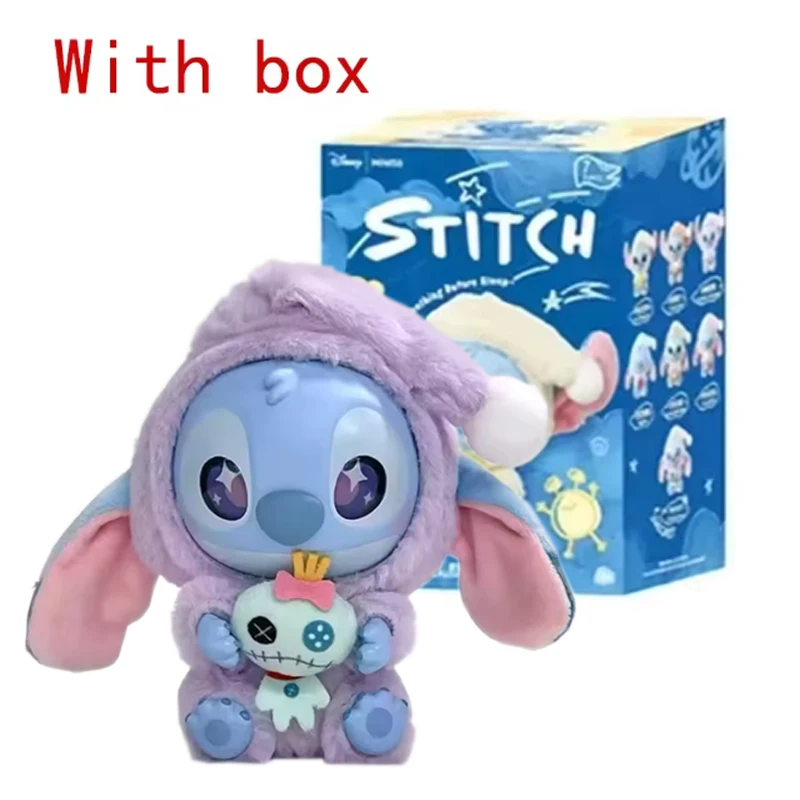 Caja Sorpresa de la Serie Stitch Eat Something Before Sleep, Juguetes de Vinilo de Peluche, Réplica de Muñeca Adorable, Caja Misteriosa, Colgante para Bolsa, Decoración, Regalo