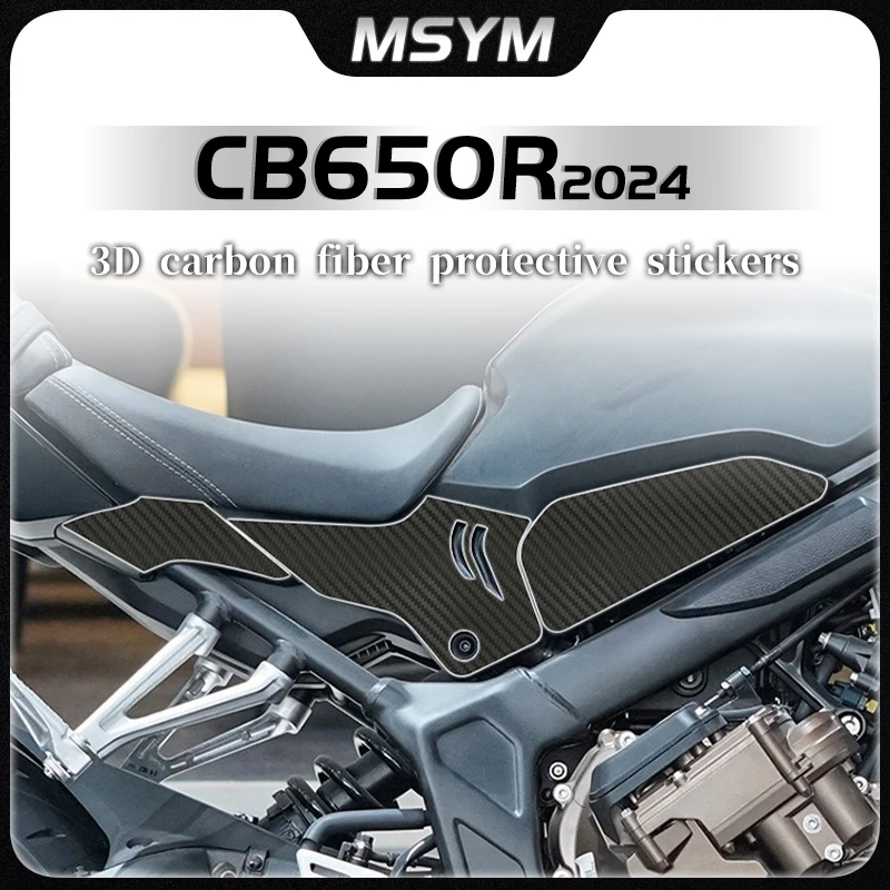 

Motorcycle 3D Carbon fiber stickers fuel tank stickers decorative car film accessories For HONDA CB650R CB650 R cb650r 2024