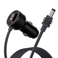 For Starlink Mini Power Cable 10FT 3M 12V-24V Cigarrete Lighter Adapter to DC Power Cable with USB Type-C Port and Voltmeter