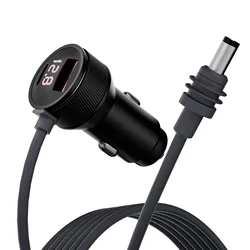 For Starlink Mini Power Cable 10FT 3M 12V-24V Cigarrete Lighter Adapter to DC Power Cable with USB Type-C Port and Voltmeter
