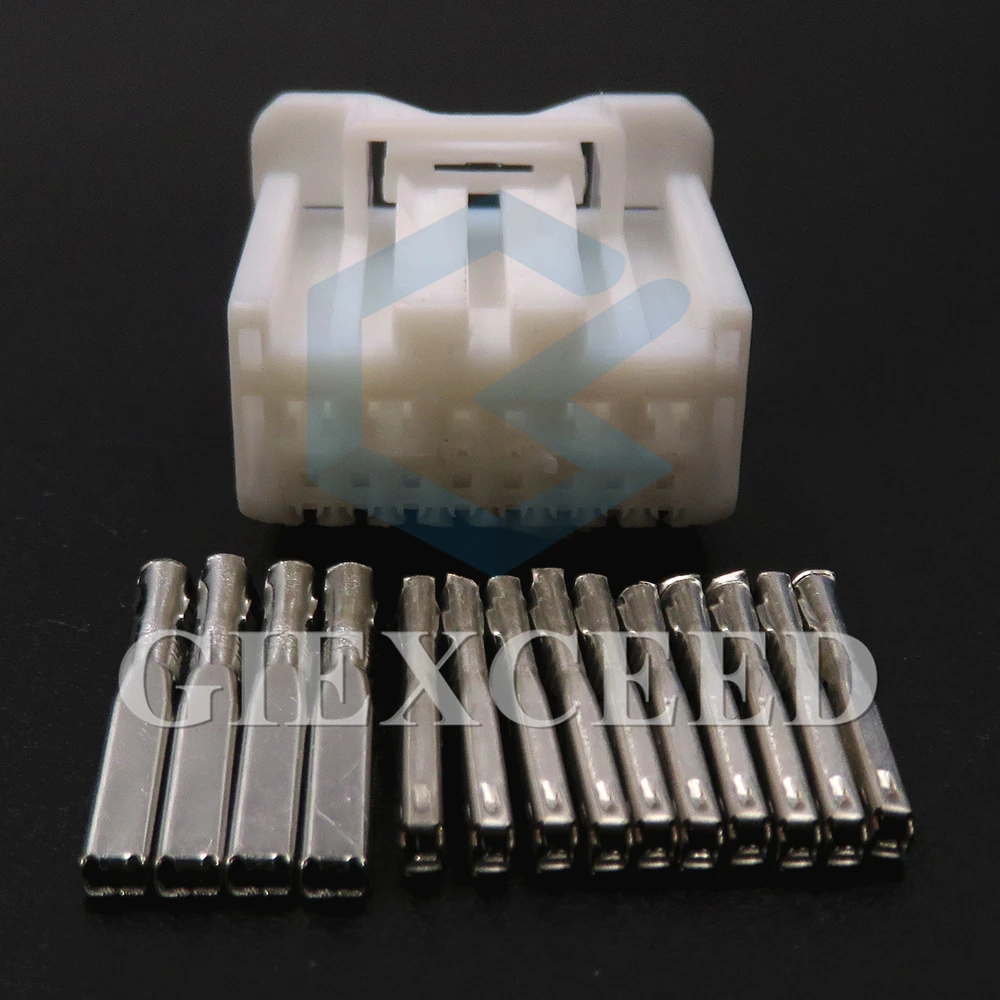 1 Set 14 Pin Miniature Auto Wire Socket Car Cable Unsealed Adapter Automobile Plug AC Assembly White Composite Connector