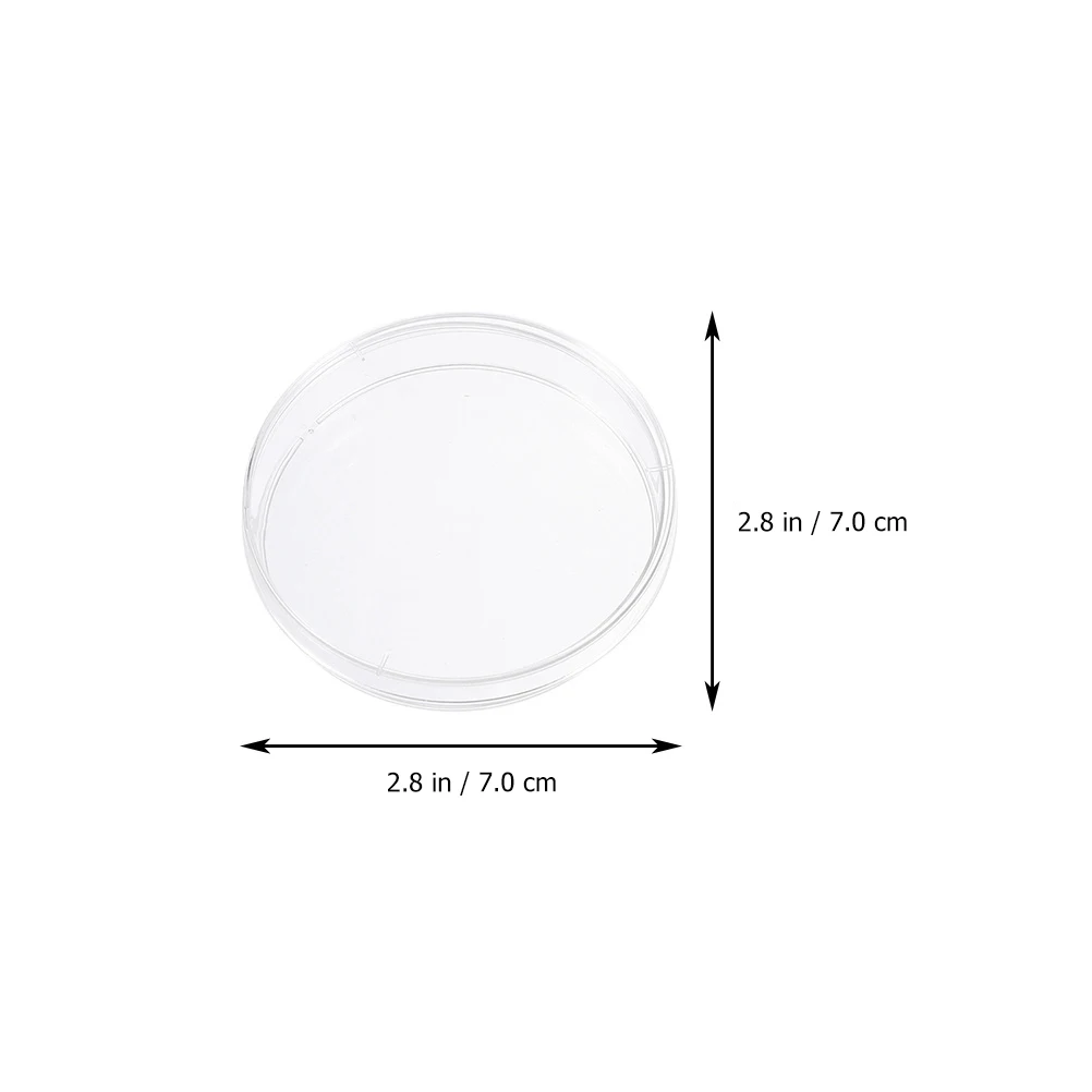 

20Pcs Transparent Petri Dishes Plastic Petri Dish for Laboratory Culture Yeast Mycology Plastic Dishes with Lid