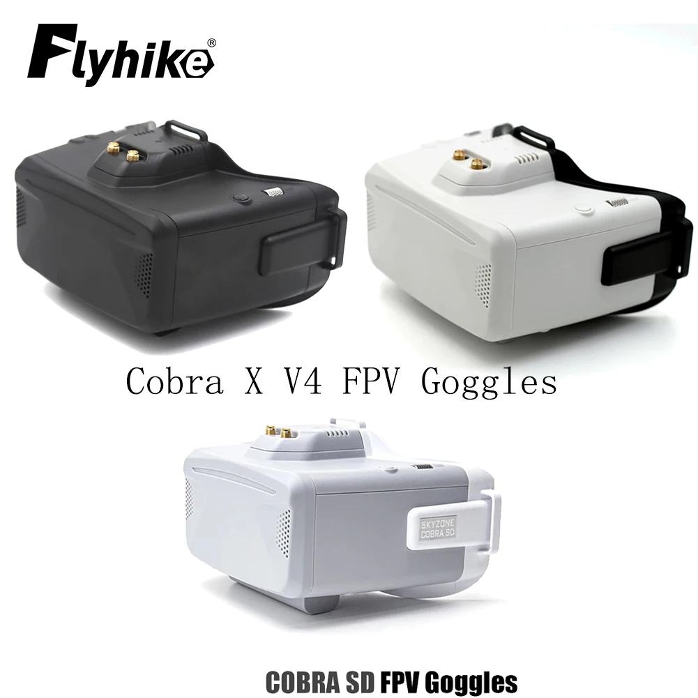 Skyzone Cobra X V4 1280X720 / COBRA SD  800X480 FPV Video Goggles 4.3inch Diversity 5.8GHz 48CH RapidMix Receiver FPV Glasses
