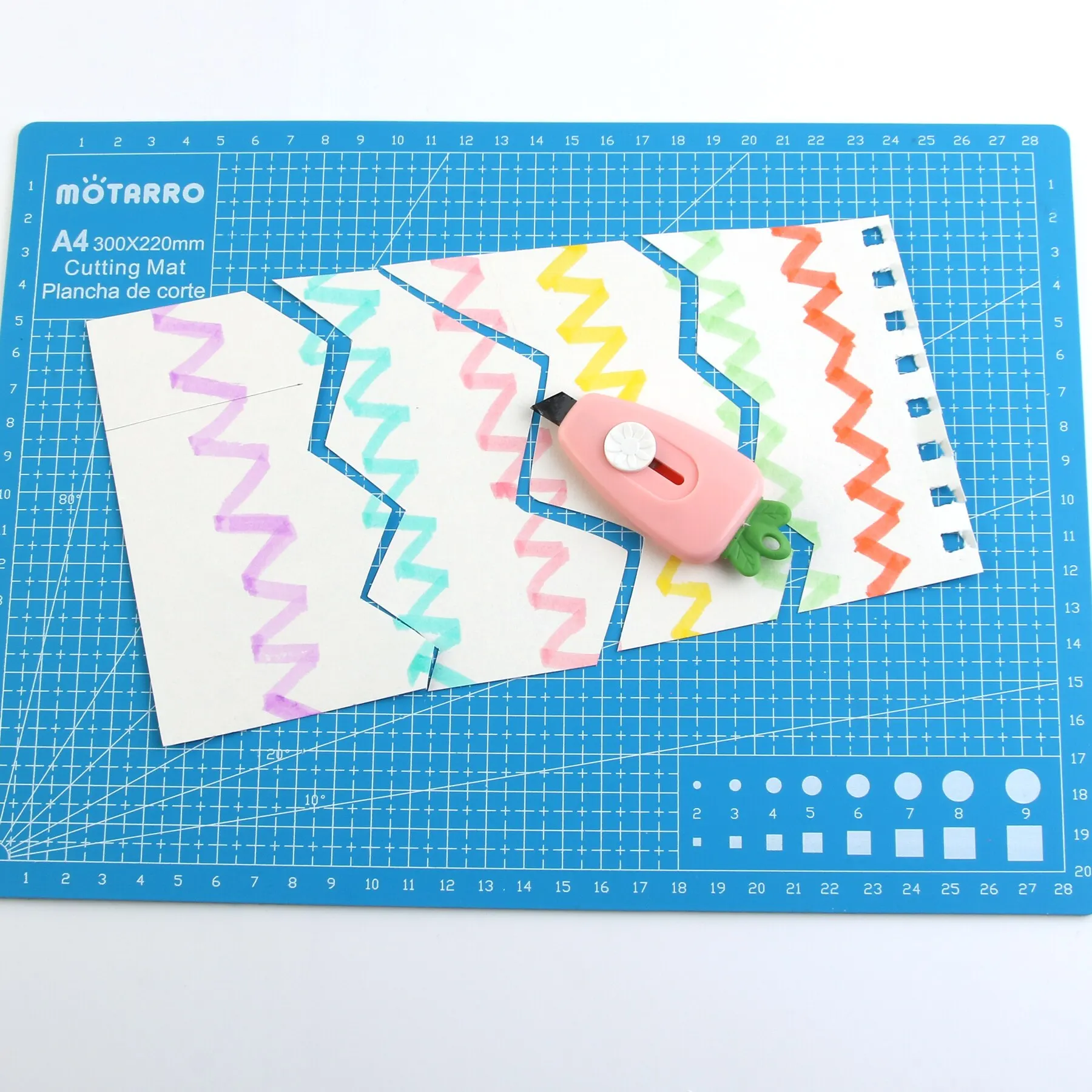 MOTARRO durable A4 multifonctionnel tapis bleu rose sculpture gravure BRICOLAGE tapis 2MM l'épaisseur de la planche à découper