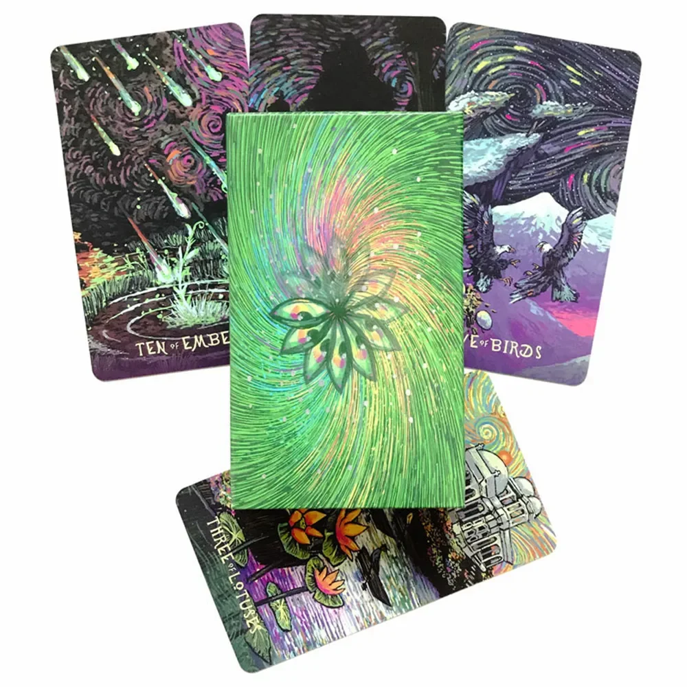 Baraja de cartas de Tarot de oráculo Cosma Visions, 78 Uds., juegos de mesa de Tarot en inglés, adivinación del destino, juegos de entretenimiento familiar para el hogar, 1 Uds.