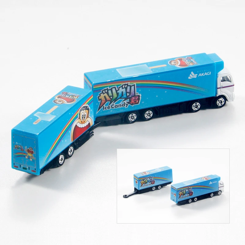 Takara Tomie Lijun Lange Transport Vrachtwagen Motorvoertuig Model 1/128 Mini Diecast Legering Auto Model Kinderen Speelgoed Kerstcadeau