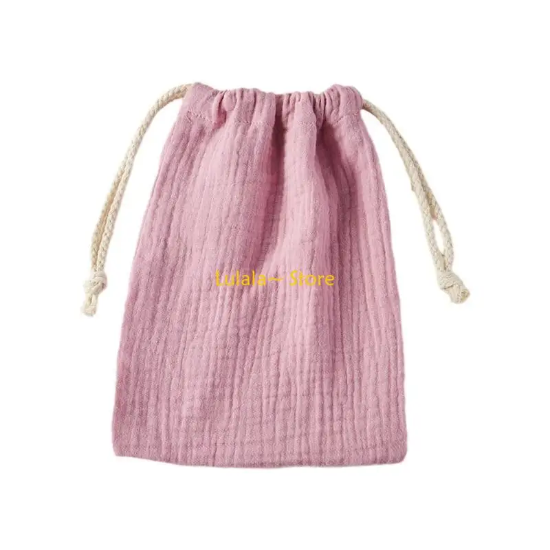 

Y4qa Практический двойной слой хлопок детского мешочка с закрытием шнурки для детского слюни для слюно