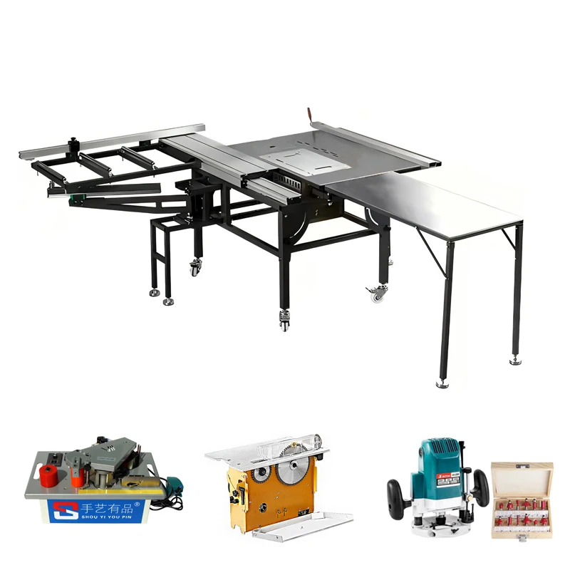 New Table Saw for Woodworking Multifunctional Panel Saw Frame Portable Workbench Dust-free Cutting Saw Router Table