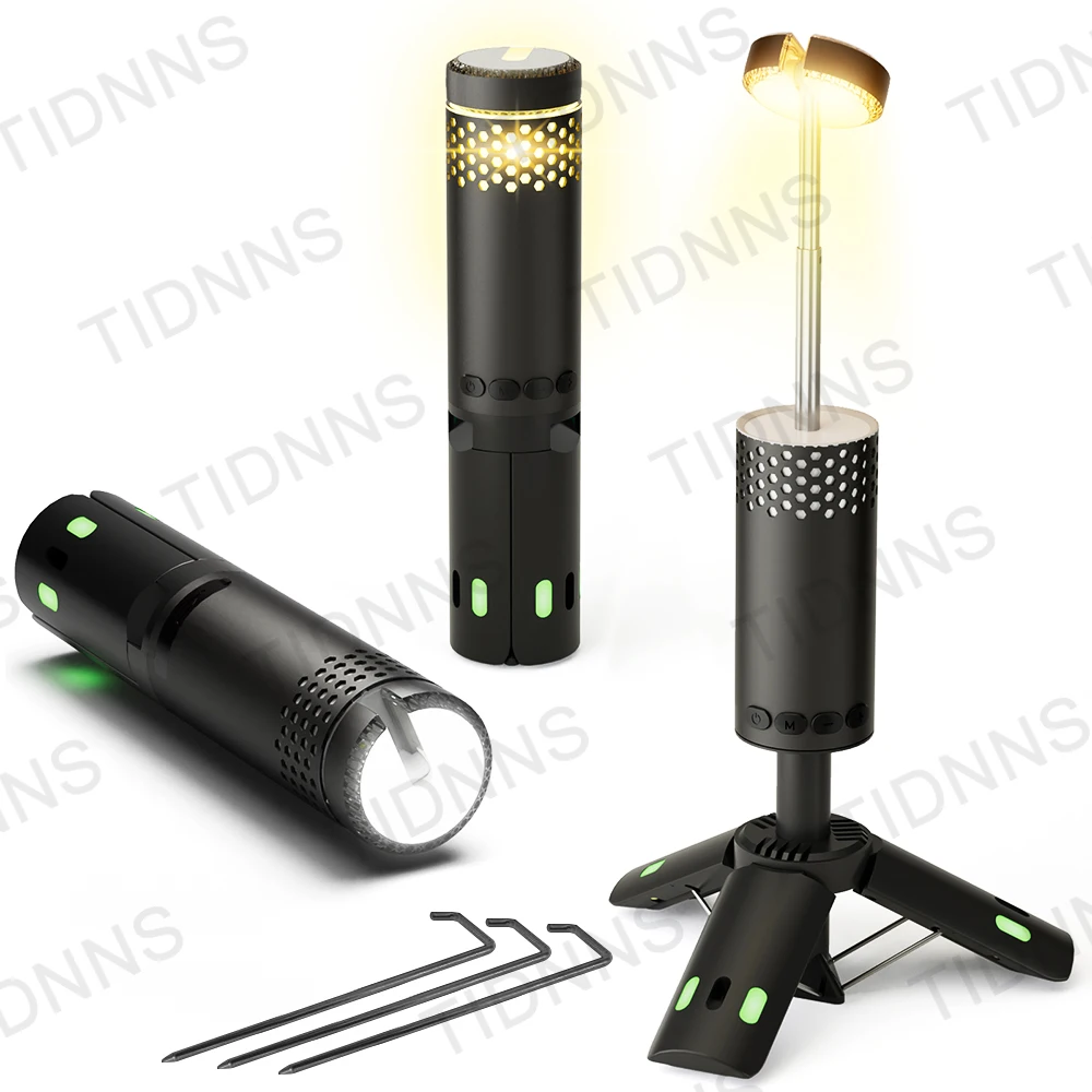 Telescopic Camping Light Rechargeable Fishing Lantern Dimming Night Atmosphere Light Emergency Light for Power Failure