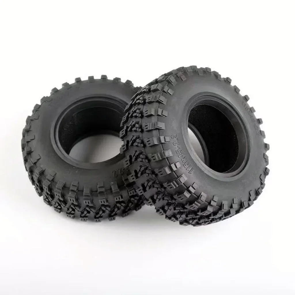 Pneumatici e ruote in gomma da 4 pezzi da 2,2" per cingolati 1/10 RC - Adatto ai modelli assiali, Traxxas TRX4/6, D90