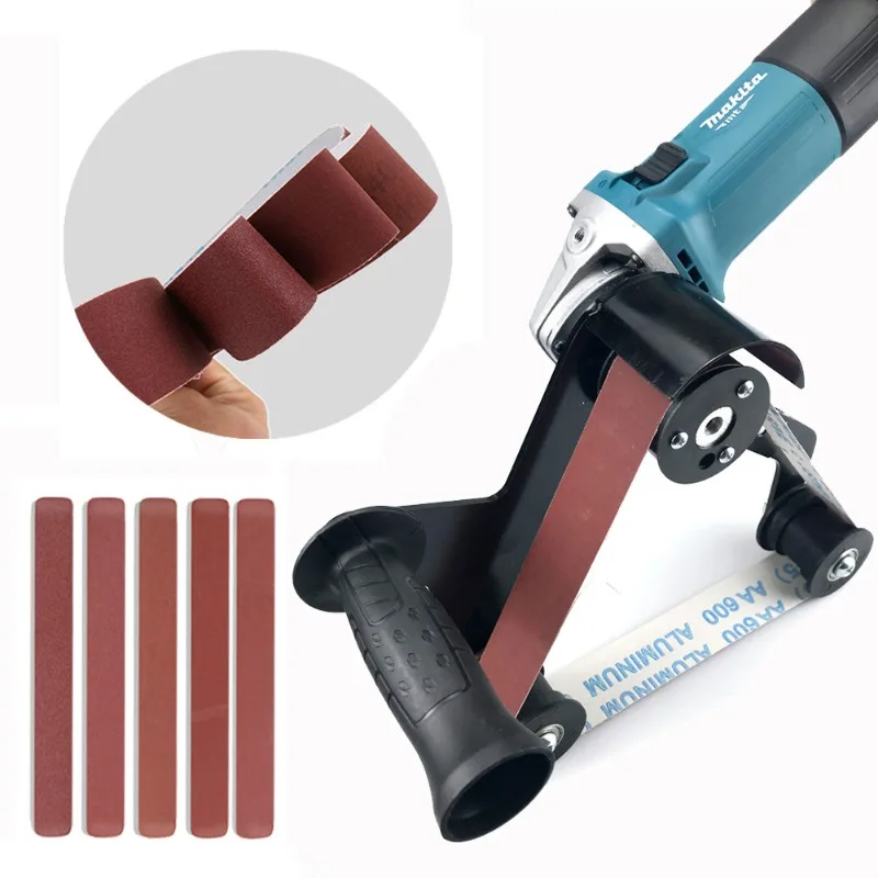 Stainless Steel Tube Polishing Sanding Belt Head Converter Angle Grinder Accessory