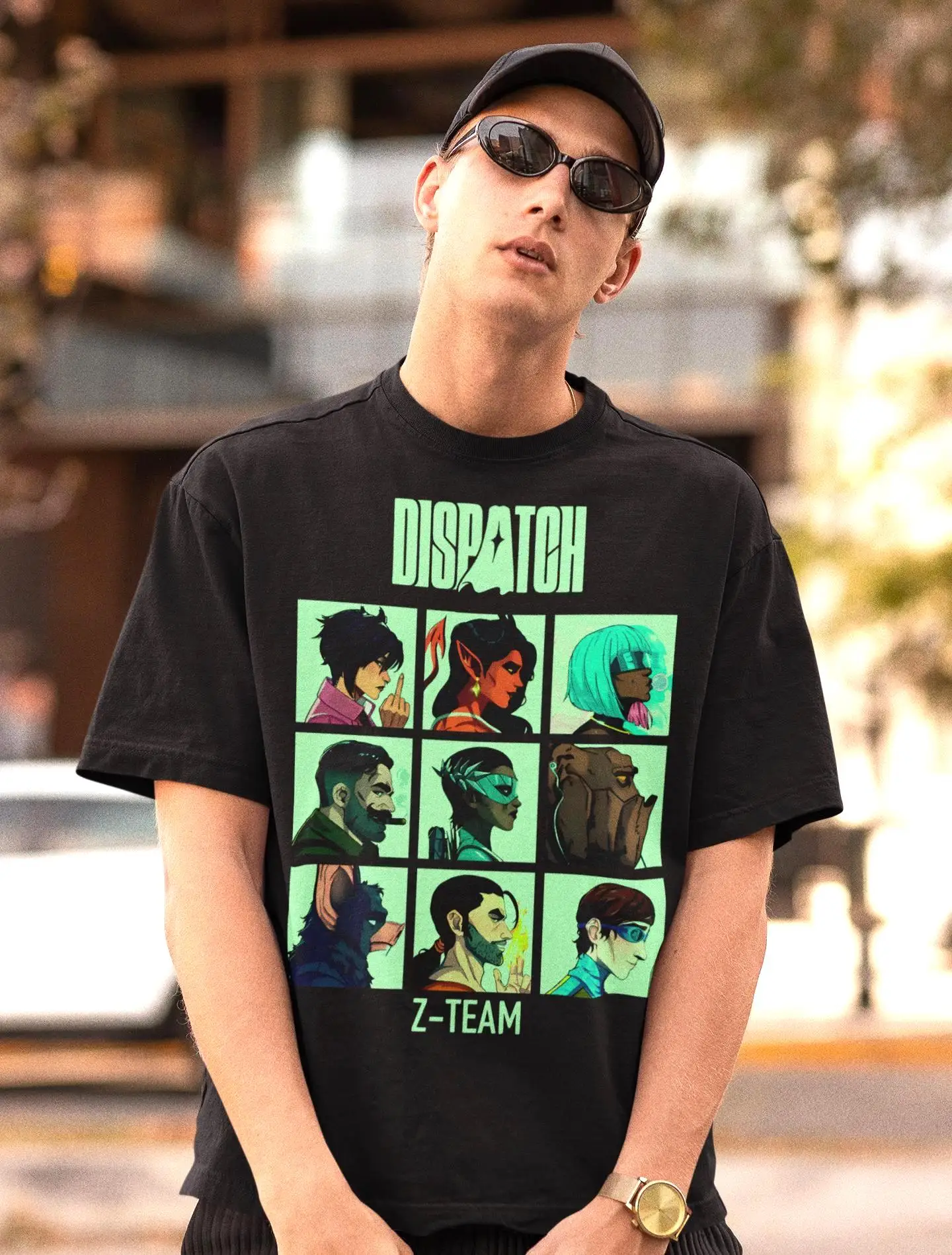 

Футболка Dispatch Game Z-Team - летняя свободная и дышащая футболка для геймеров, мужская и женская.