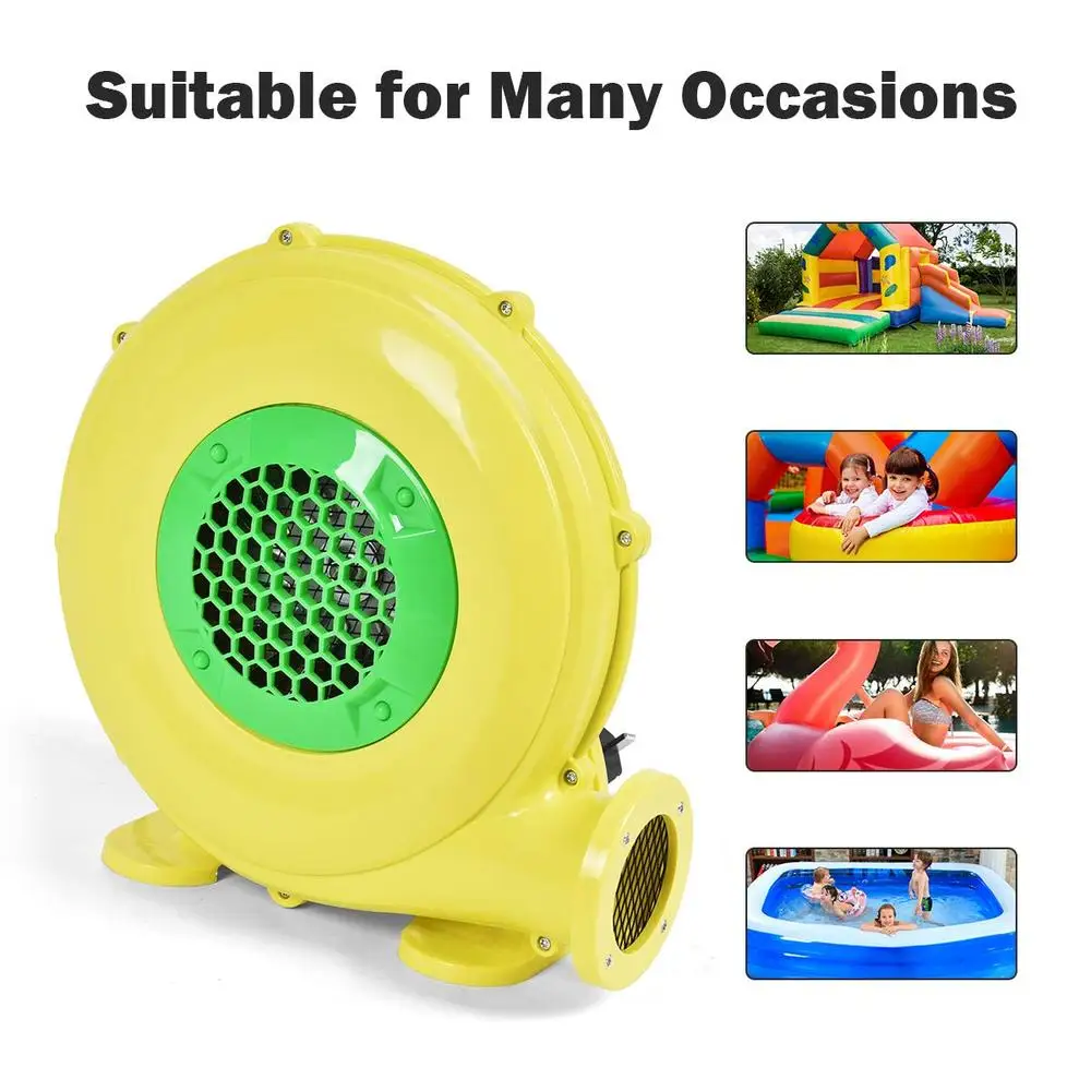 Powerful 480W Air Blower Pump Fan Inflatables Efficient High Pressure Bouncer Blower Portable Lightweight Design Quiet Operation