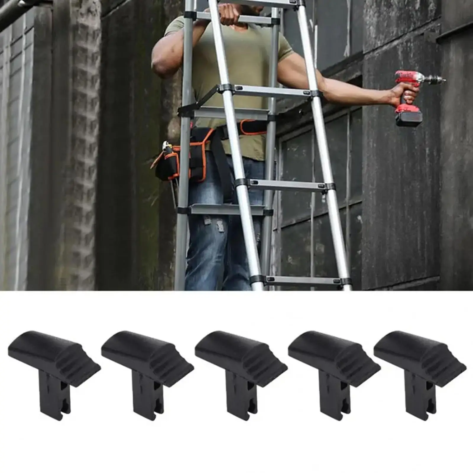 5 Pieces Ladder Foot Cover Portable Trapezoid Pads for Shop Outdoor Accs