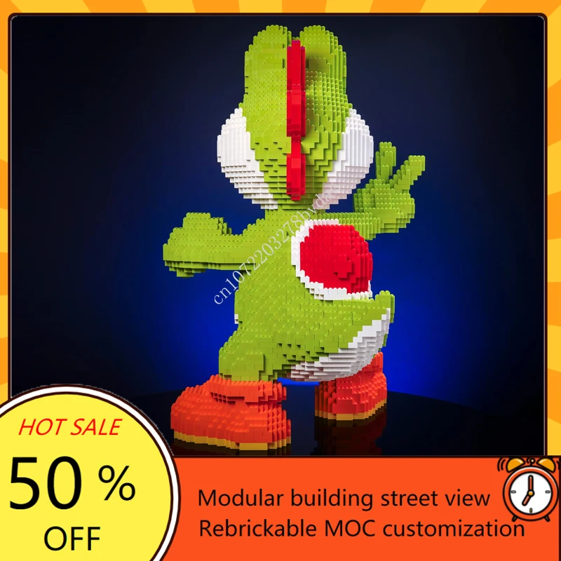 6789PCS MOC Life-Sized Sculpture Series Italian Dinosaur Mega Figure Model Building Blocks Bricks DIY Creative Assembly Toy Gift