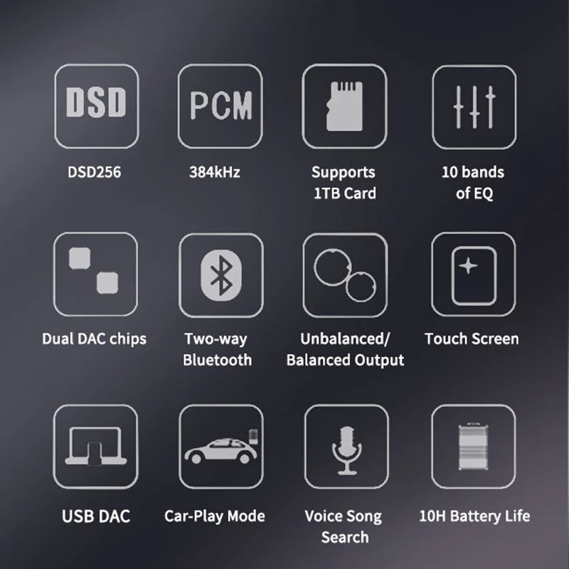 XDUOO X5 مشغل موسيقى محمول عالي الدقة بدون فقدان DSD256 PCM384 كيلو هرتز شاشة تعمل باللمس اتجاهين بلوتوث USB DAC وضع تشغيل السيارة Hifi MP3/4