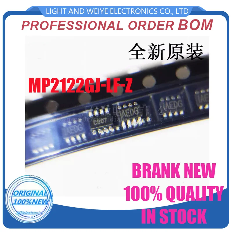 (10piece)100% New MP2122GJ-LF-Z MP2122GJ-LF MP2122GJ MP2122 IAEDK IAED.. sot23-8 Chipset
