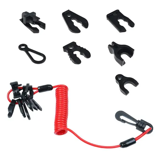 Imagen 1 del producto Cordones de interruptor de apagado de Jet Ski marino, cordón Universal para motor fueraborda de barco, cable de parada seguro, Tether Siut para Mercury Yamaha Tohatsu