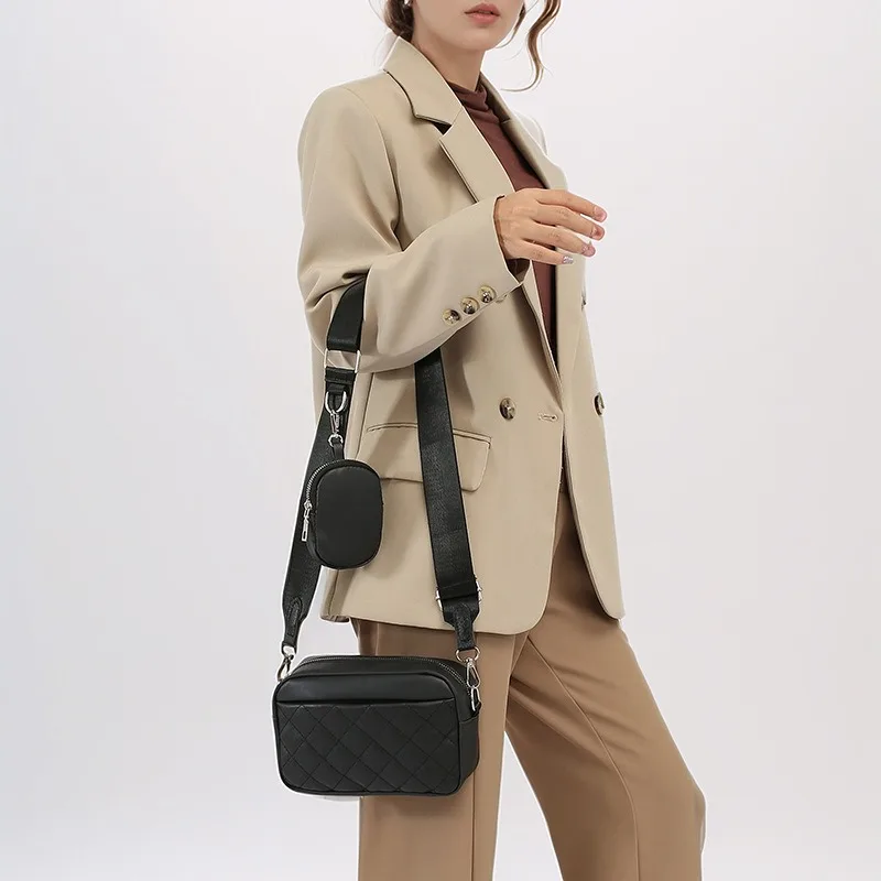 المرأة الجديدة الماس شعرية التطريز الابن الأم كروسبودي كاميرا بسيطة موضة أنثى حقيبة الهاتف المحمول المحفظة #4