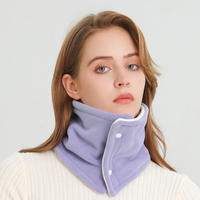 2024 Fashion Women Knitted Plush Scarf Solid Winter Scarves Lady Warm Thick Unisex Neck Scarfs Ring Outdoor Sport Collar