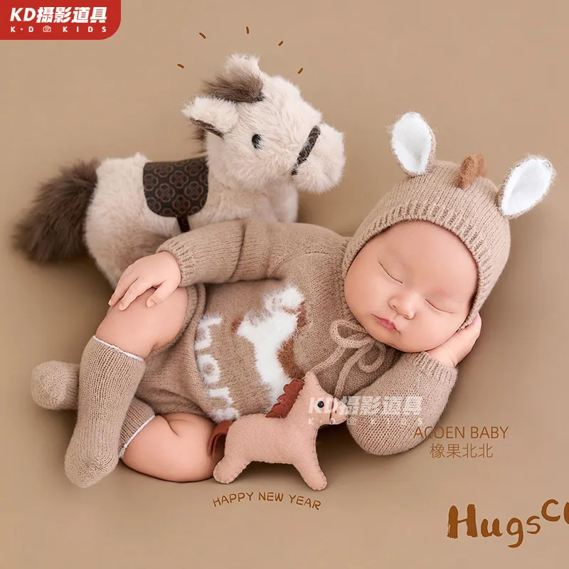 

2026 Baby Baby Photography Outfits Dolls Newborn Baby Studio Portraits Full Moon Photography Clothing