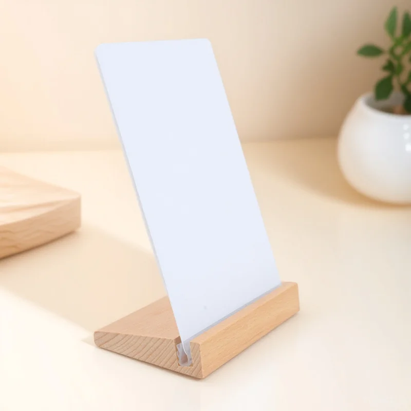 Wood Base Message Board Small Chalkboard Sign A6 Size Practical Memo Board Reusable Stylish Home Decoration