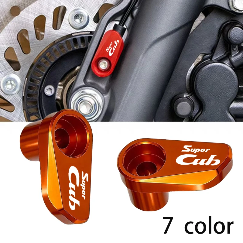 

Accessories 2026 For Honda Super CUB C70 90 110 C125 Motorcycle Front Rear Wheel ABS Sensor Protection Guard Cover