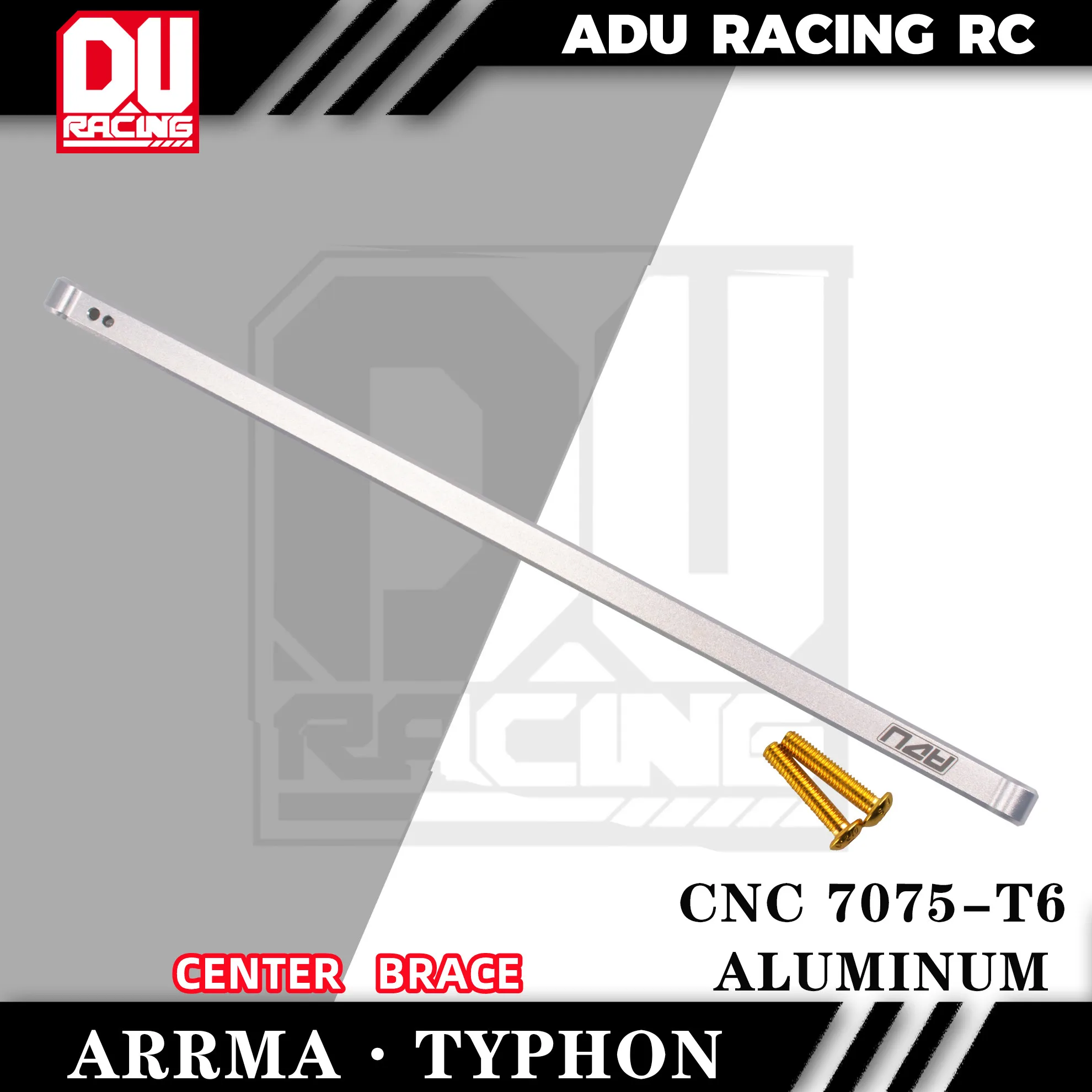 ADU Racing  CENTER   BRACE CNC 7075-T6 ALUMINUM FOR ARRMA 6S TYPHON OUTCAST  NOTORIOUS