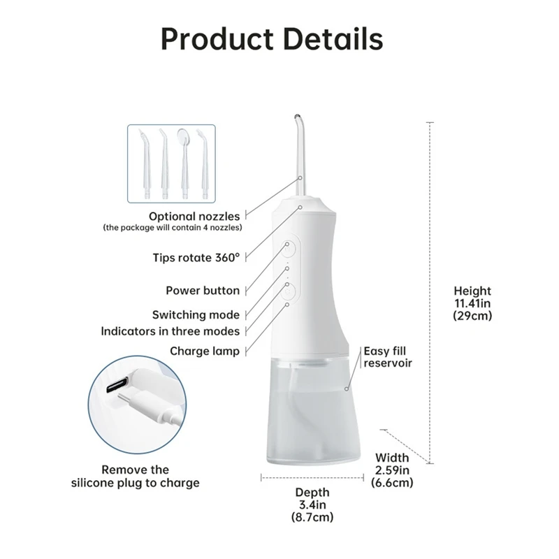 Home  Irrigator Adult  Cleaner Electric Mouth Cleaner Portable  Cleaner