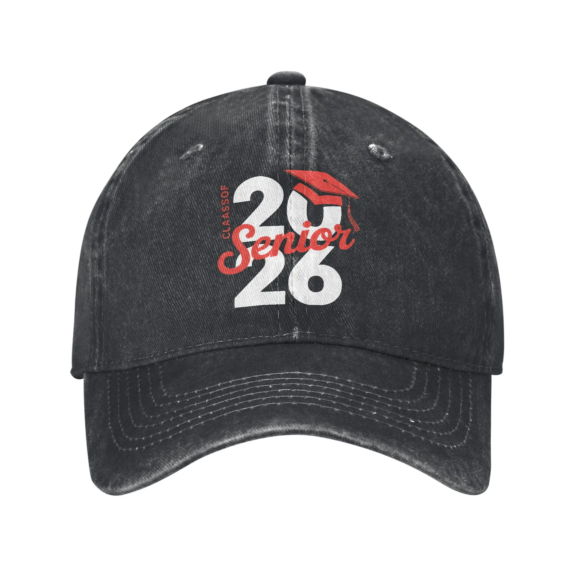 Baseball Cap Class of 2026 Senior 2026 Graduation Summer Fitted Retro Trucker Hat  Female Male Camping Sun Visor Baseball Caps