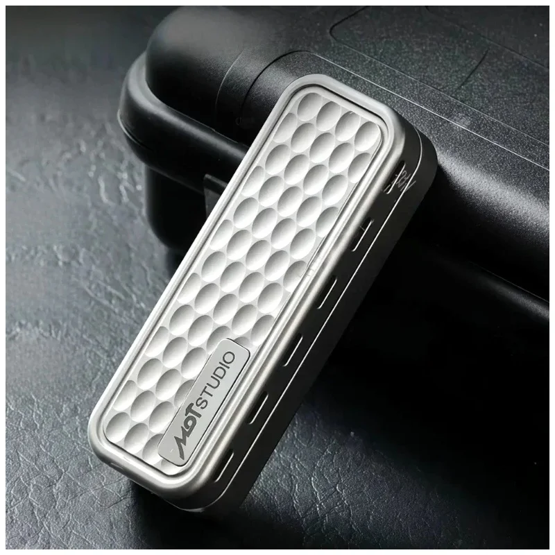 EDC Mens Birthday Gift Titanium Push Card Plate Metal Mechanical Tuning Fork Slider Anti Stress Fidget Spinner for Stress Relief