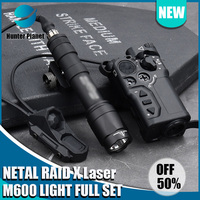 WADSN SF Surefir M600U Hunting Flashlight RAID X Metal Red Green Blue IR Laser Strobe AXON Dual Function Switch Scout Lamp 20mm