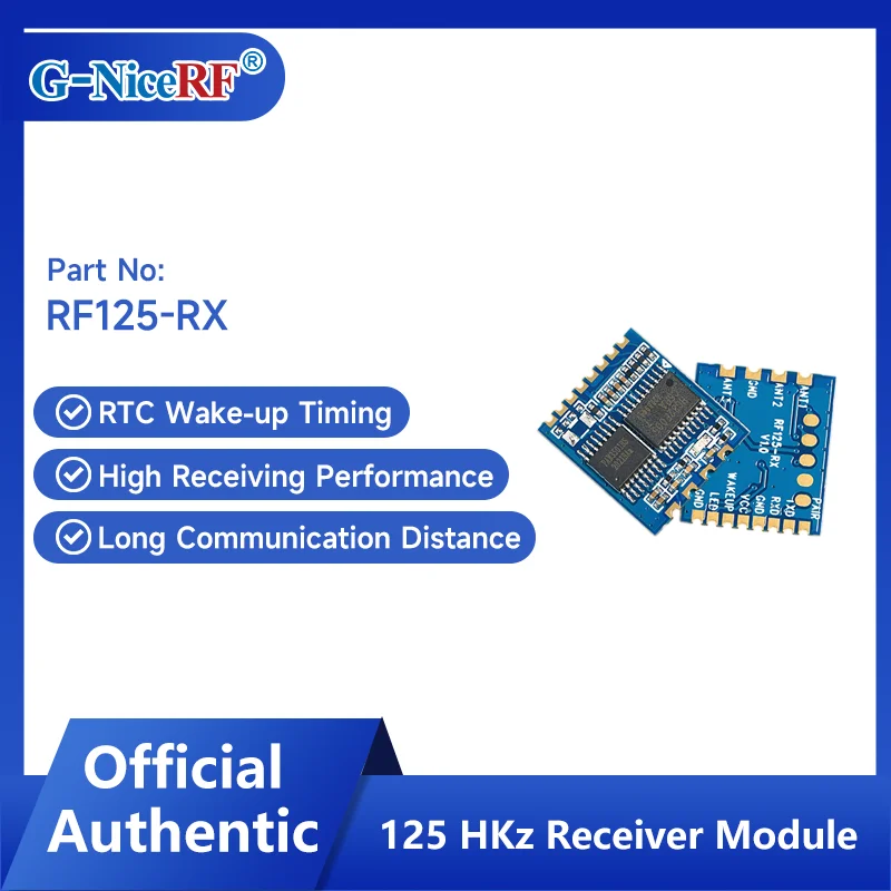 G-NiceRF | 2PCS RF125-RX Low Power Consumption Wireless Air Wake-Up 125KHz Receiver Module