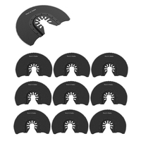 A98E-10PCS 88MM Half Circular Oscillating Multi Tool Saw Blades For Renovator Cutting Cutting Blade Woodworking