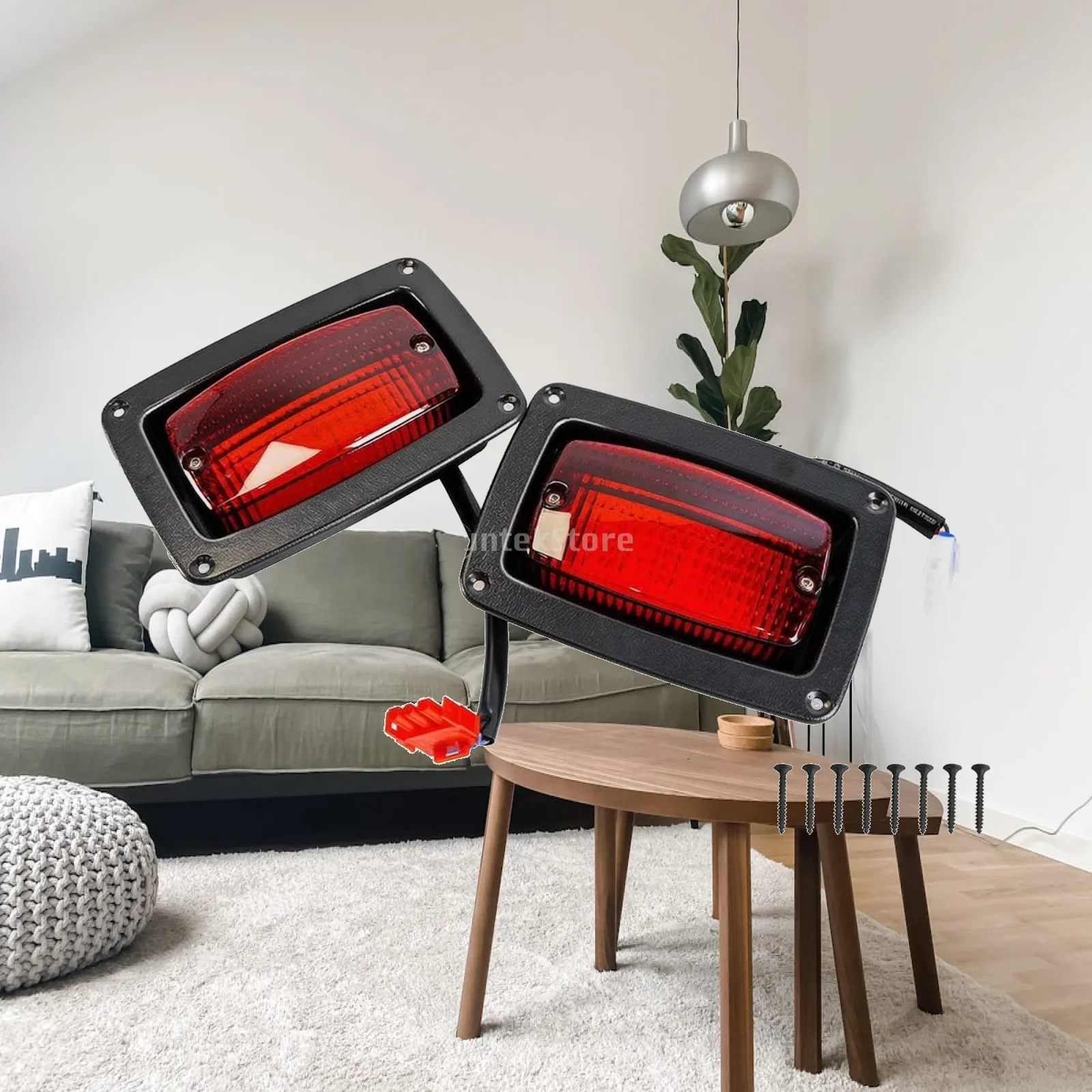 Golf Cart Tail Lights All-Season Golf Cart Rear Lights Tail Light Kit Bolt-on Taillight Kit Energy-Saving for Club Car Upgrade